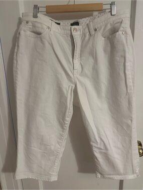 Talbots White Pedal Pusher Jeans